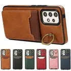 For Samsung Galaxy A55 A54 A34 A15 A05 Wallet Case PU Leather Strap Slots Cover