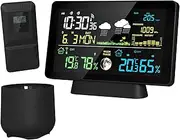 Outdoor Weather Station, with Launchers and Rain Gauges, Longest Sensing Distance of The Transmitter is 150m for Home Use