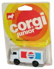 Corgi Junior (1976) White Pepsi Soda Delivery Truck #87 - (Damaged Packaging)