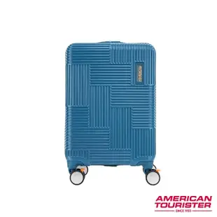 【AMERICAN TOURISTER 美國旅行者】20吋Velton跳色幾何防盜拉鍊PC剎車輪登機箱/行李箱(多色可選)