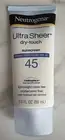 Neutrogena Mineral Ultra Sheer Dry Touch Lotion SPF45 3 fl oz Sunscreen