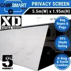 Campsmart XD 5.5m Caravan Privacy Screen 1950 Extra Drop for 19' Roll Out Awning