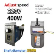 5-470RPM 400W New Reversible Gear Box Variable Electric Motor Speed Controller
