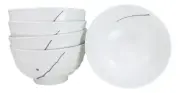 Set Of 5 Ceramic Yukino Hana Collection Medium Soup Cereal Salad Rice Bowls 24oz