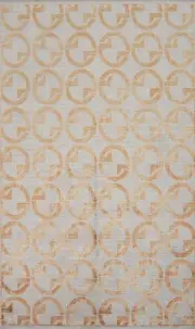 Minimalist Gray Shades Contemporary Circle Patterned Rug Modern Carpet 5x7