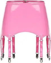 [GRRKDFQ] Women's Erotic Costumes Garters Suspender Skirts Bodycon Skirts with Metal