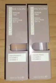 Lot Of 2 Revlon Illuminance Serum Tint Cool Beige 301 Exp 7/2025