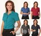Ladies Shirt Size 6 8 10 12 14 16 18 20 22 24 26 28 30 Short Sleeve Blouse