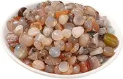 Daseeme 0.19-0.28 Inches Polished Agate Stones Colored Decoration Stones Pebbles Natural Polished River Rocks Mixed Coloured for Garden Fish Tank Pots Vases Decoration 3.5oz