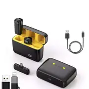 2Mic Wireless Lavalier Microphone For Phone Android iPhone iPad Vlog Live Stream