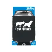 Love Stinks - Funny Novelty Stubby Holder With Base