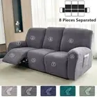 1 3 Seater Recliner Sofa Cover Elastic All-inclusive Massage Sofa Slipcover