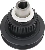TRQ Engine Crankshaft Vibration Damper Compatible with 90-03 Ford 91-09 Mazda 98-02 Mercury