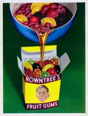 Advertisement For Rowntrees Fruit Gums 1950s era Photo 9