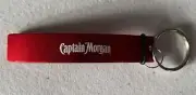 Captain Morgan Rum Bottle Opener Key Ring, Red, NEW