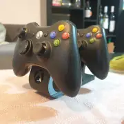 Microsoft Xbox 360 Dual Controller Stand Twin Joypad Display Gamepad Holder Logo