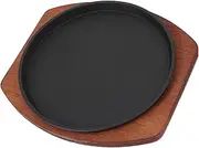 Cabilock 1Pc BBQ Non Stick Stovetop Grill Pan for Induction Cooker for Cooking Steak Sausages and Vegetables and Healthy Grilling