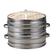 Bamboo Steamer Rice Snack Dumplings Steam 14-30 cm Cookware Kitchen Cooking Tool