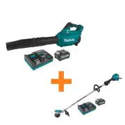 Makita Handheld Leaf Blower + String Trimmer Kit (4.0Ah) Brushless Cordless 40V