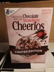 Chocolate Strawberry Cheerios Cereal Limited Edition 10.9oz Sealed BB 11/2022