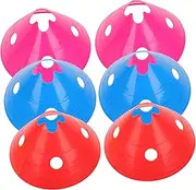 CLISPEED 6Pcs Convenient Training Hurdles for Football Flexibility Durable Plastic Agility Training Racks for Outdoor Use for Athletes Enhance Speed and Agility Skills Random Color