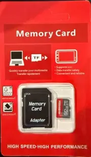 512GB TF Memory Card Ultra High Speed SD TF Card with Adapter