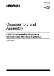 Caterpillar CCS7 Compactor Machine SYSTEM Disassembly Assembly Service Manual