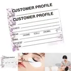 Floral Style Client Profile Card Service Appointment Reminder For Nail Art Sa-jy