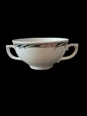Dudson Fine China Tuscany Nouveau Irish Pattern 2 Handle Soup Cup, Set/1 ** Rare