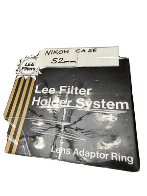 Lee Filters 52mm Lens Thread to Lee 85 Filter Holder Adaptor Ring #L85AR52