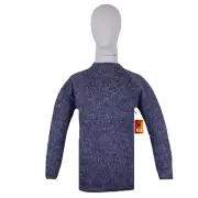 WOMEN HANDMADE ANDEAN ALPACA SOLID GRAY SWEATER SZ XL