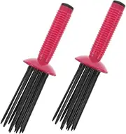 MUSISALY Fluffy Shaping Styling Comb Curl Rolling Comb Round Curling Brush Anti-slip Wand Curls Round Brush Hair Curling Wand Wind Shaping