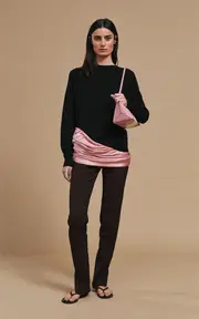 [Christopher Esber] Monument Cummerbund Silk Mini Dress