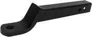 Heavy Duty Black Powder Coated Hitch Ball Mount for 2IN Receiver Trailer Extension[RV Trailer FLATBEDS]