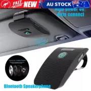 Car Bluetooth Handsfree Car Kit Wireless Speaker Phone Sun Visor Clip Black