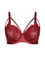 CITY CHIC Bra Size 20B / 42B Boudoir Strappy Lace Lingerie SOFT CUP