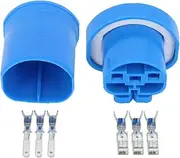 Xiaojiang Store 5 Sets 3 Pin Male and Female Plastic Car Connector with Terminal DJ9004-1020 Three-Wire Plug (Color : 5 Sets Male Female)