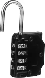 Gadpiparty 1Pc Four Password Padlock Durable Household Door Lock for Cabinets Luggage Gym and Travel Security
