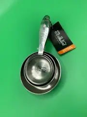 New~TL MULINO 4 PIECE STAINLESS MEASURING CUP SET