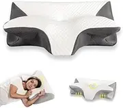 Premium Ergonomic Pillow Side Sleeper for Adults, New Neck Pillow for Sleeping, Side Sleeper Pillow, Cervical Memory Foam Pillow Contour Pillow for Neck and Shoulder