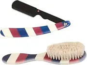 OATIPHO Complete Men's Shaving Kit Manual Razor Beard Care Brush Comb Styling Tools for Smooth Shave
