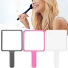 2pcs Handheld Makeup Mirror Portable Square Vanity Mirror Compact Beauty SPG