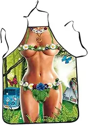 Men's Kitchen Apron, Kitchen Cooking Aprons, BBQ Party Men Women Funny Sexy Cooking Apron For Men, Great For Baking, Pottery And Grilling