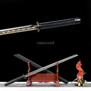 Chinese Tang Dynasty Dao 唐横刀 Carbon Steel Straight Sword KIRIHA ZUKURI Display.