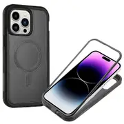 For iPhone 13 Pro Max Defender Series XT MagSafe Magnetic PC + TPU Shockproof Phone Case - Black