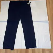 DKNY East Village Jean Pants Women Size 12 Navy Stretch Rayon Straight Comfort