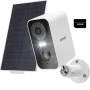 ieGeek 2K 3MP Solar Security Camera Battery Powered Outdoor Wireless +32G Card