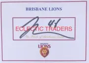 Oscar McInerney SIGNED Brisbane Lions Card. AFL Football. Bears. Neale, Cameron
