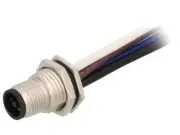 M12T-04PMMS-SF8B15 Socket M12 PIN: 4 male Code T-Power Cables IP67 12A AM