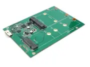 USB 3.1 Micro B Connector to M.2 / mSATA SSD Adapter Board